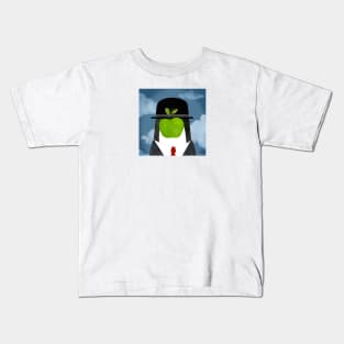 The Penguin of Man Magritte Art Series Kids T-Shirt